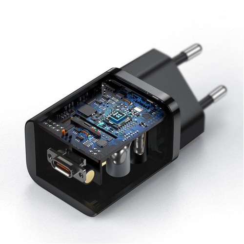 Сетевое зарядное устройство. быстрый заряд Baseus CCSP020101, 25 Вт, черный