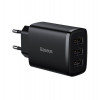 Сетевое зарядное устройство Baseus Compact Charger 3U 17W EU черный CCXJ020101