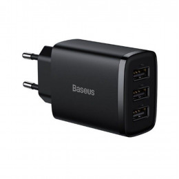 Сетевое зарядное устройство Baseus Compact Charger 3U 17W EU черный CCXJ020101