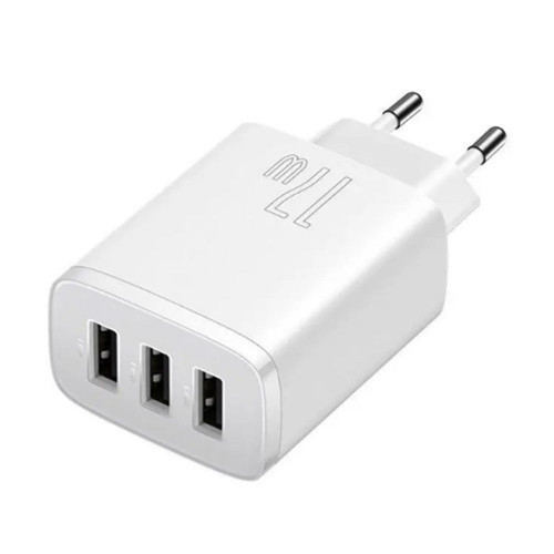 Сетевое зарядное устройство Baseus Compact Charger 3U 17W EU White (CCXJ020102)