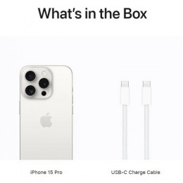 Смартфон Apple iPhone 15 Pro Max 256 ГБ, Dual: nano SIM + eSIM, белый титан