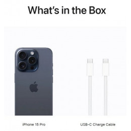 Смартфон Apple iPhone 15 Pro 256 ГБ, Dual: nano SIM + eSIM, синий титан