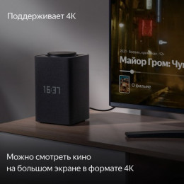 Умная колонка Яндекс Станция Макс  с Zigbee (YNDX-00052), черный